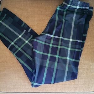 2 Pairs Plaid Leggings NWT